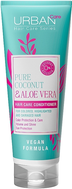 Conditioner zum Schutz der Haarfarbe - Urban Pure Coconut & Aloe Vera Hair Conditioner  — Bild N2
