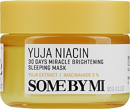 Düfte, Parfümerie und Kosmetik Aufhellende Gesichtsmaske für die Nacht - Some By Mi Yuja Niacin Brightening Sleeping