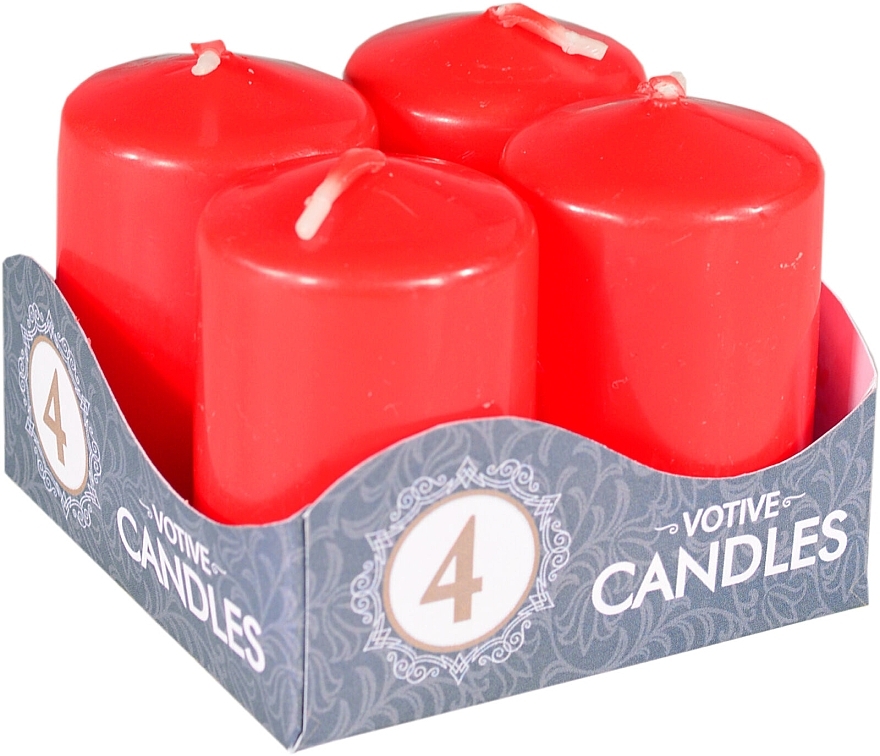 Kerzenset, rot matt - Admit Votive Candles — Bild N1