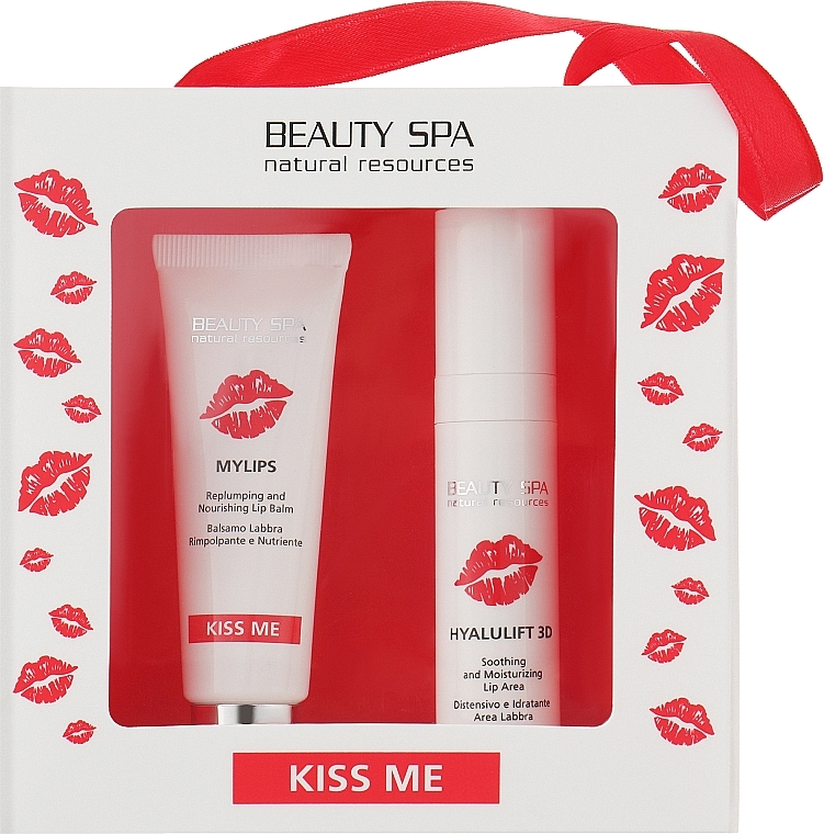 Gesichtspflegeset - Beauty Spa Kiss Me (Gesichtsserum 10ml + Lippenbalsam 10ml) — Bild N1