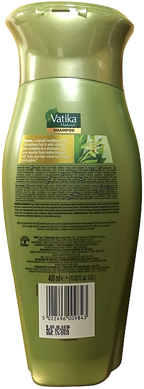 Farbschützendes Shampoo für coloriertes Haar - Dabur Vatika Henna Shampoo Colour Protect — Bild N3