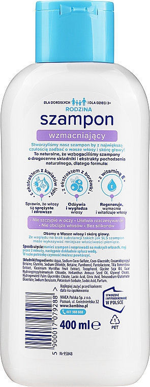 Stärkendes Shampoo für dünnes und empfindliches Haar - Bambino Family Shampoo — Bild N2