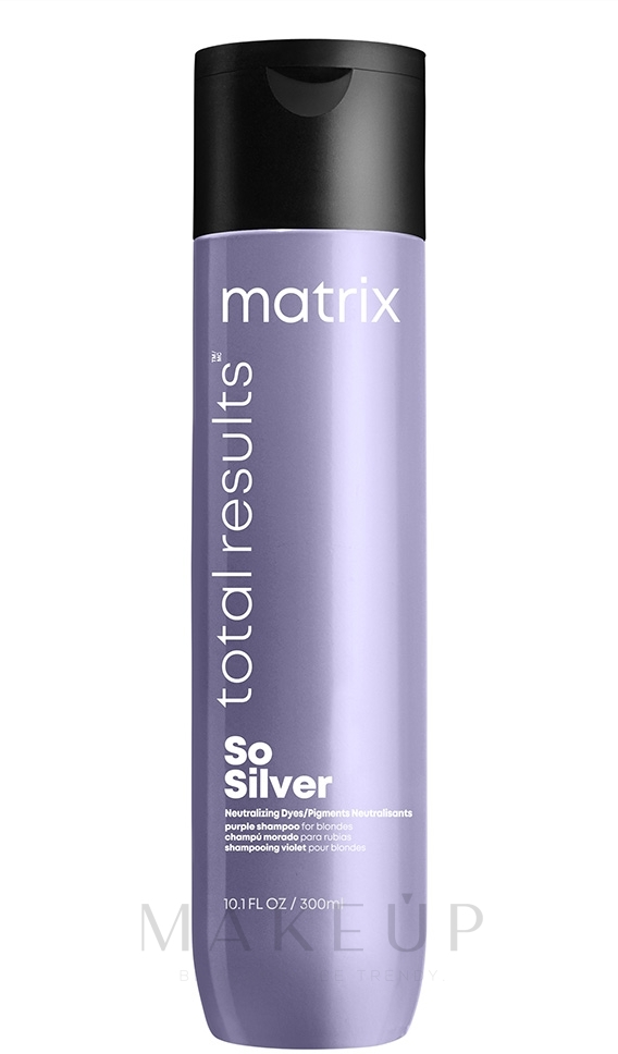 Shampoo zur Neutralisierung unerwünschter Gelb-Reflexe - Matrix Total Results Color Obsessed So Silver Shampoo — Bild 300 ml