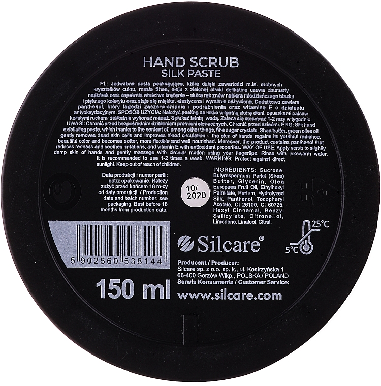 Handpeeling mit Vitamin E - Silcare Hand Scrub Silk Paste — Bild N2