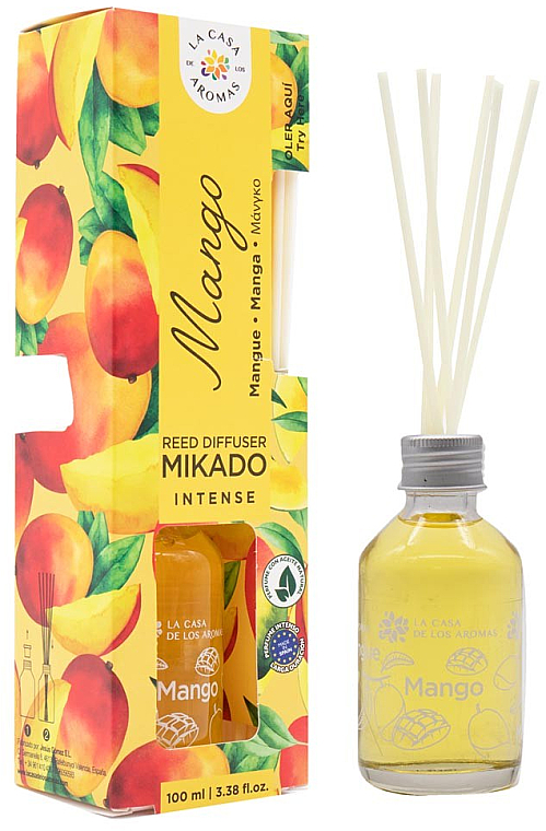 Raumerfrischer Mango - La Casa de Los Aromas Mikado Intense Reed Diffuser — Bild N1