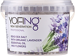 Düfte, Parfümerie und Kosmetik Badesalz aus dem Toten Meer mit Bio Lavendelextrakt - Yofing Dead Sea Salt With Organic Lavender Essensial Oil And Flowers
