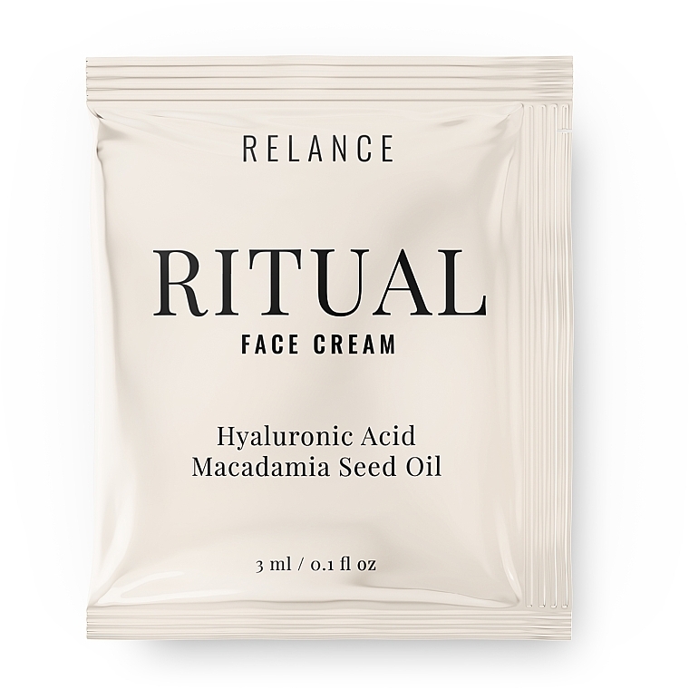 GESCHENK! Feuchtigkeitsspendende Gesichtscreme mit Hyaluronsäure und Macadamiaöl - Relance Hyaluronic Acid + Macadamia Oil Face Cream (Probe)  — Bild N1