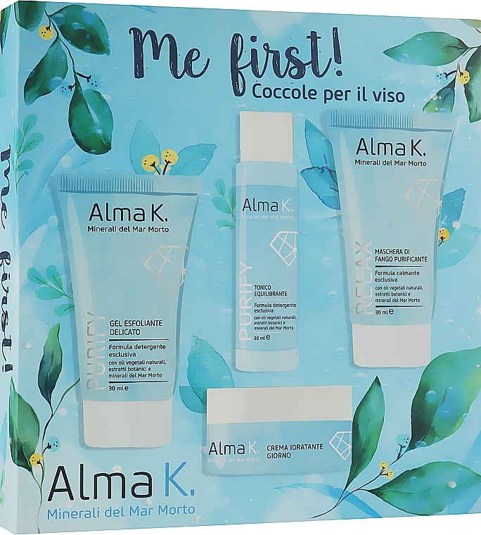 Gesichtspflegeset - Alma K Me First Face Care Kit (Gesichtsgel 30ml + Gesichtstoner 15ml + Creme 15ml + Maske 30ml) — Bild N7