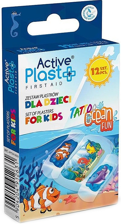 Aufkleber-Set für Kinder - Ntrade Active Plast Tattoo Ocean Fun  — Bild N1