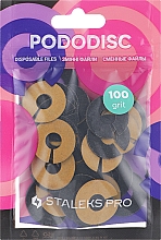 Düfte, Parfümerie und Kosmetik Ersatzscheiben für Pediküre-Disk Pododisk Körnung 100 - Staleks Pro M