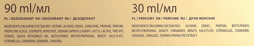 Miraculum Pani Walewska Gold - Duftset (Parfum 30ml + Deospray 90ml) — Bild N3