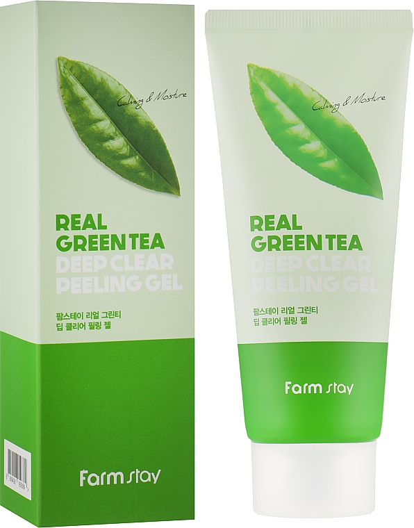Tiefenreinigendes Gesichtspeeling-Gel - FarmStay Green Tea Deep Clear Peeling Gel  — Bild N1