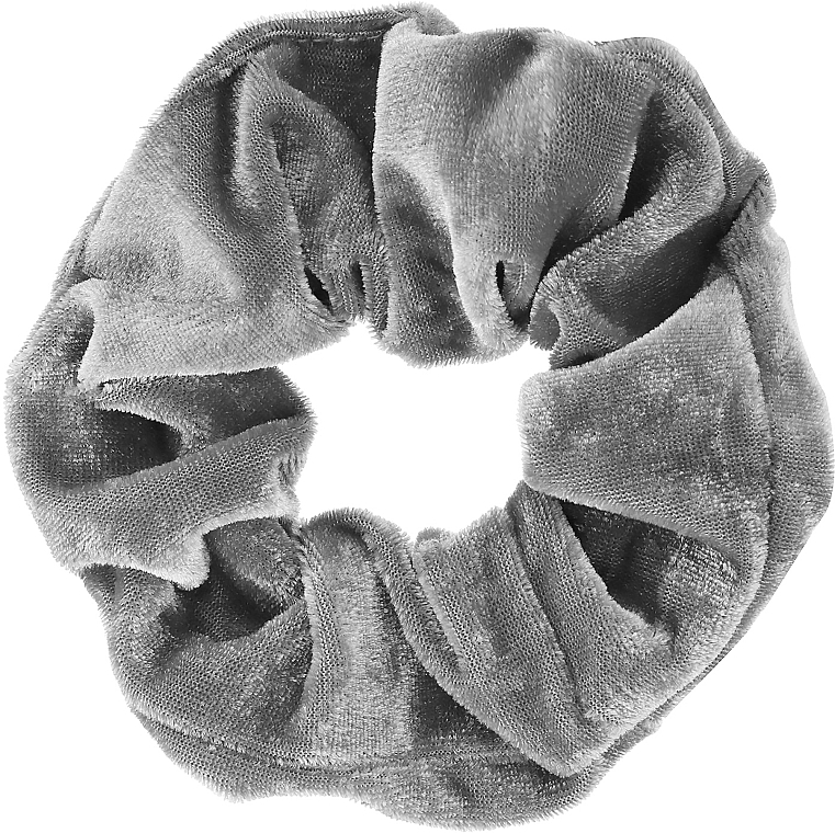 Scrunchie-Haargummi aus Samt hellgrau 22777  - Top Choice  — Bild N1