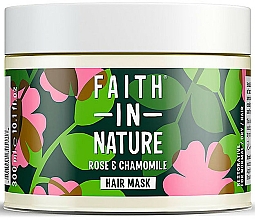 Düfte, Parfümerie und Kosmetik Revitalisierende Haarmaske Rose & Kamille - Faith In Nature Rose & Chamomile Hair Mask