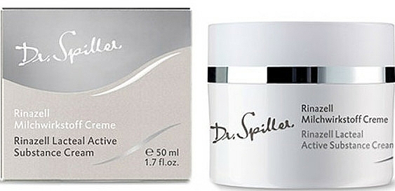 Feuchtigkeitsspendende und beruhigende Gesichtscreme mit Milchpeptiden für mehr Hautelastizität - Dr. Spiller Rinazell Lacteal Active Substance Cream — Bild N1