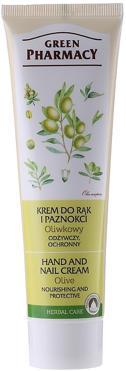 Nährende und schützende Hand- und Nagelcreme mit Olive - Green Pharmacy — Bild N1