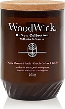 Duftkerze im Glas - Woodwick ReNew Collection Cherry Blossom & Vanilla Jar Candle — Bild N1