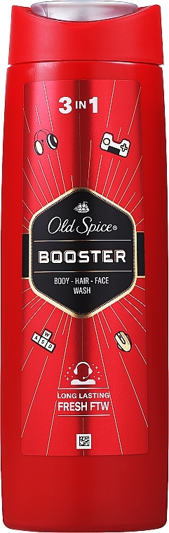 3in1 Shampoo-Duschgel - Old Spice Booster Shower Gel + Shampoo 3 in 1  — Bild N2