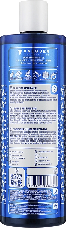Tiefenreinigendes Shampoo - Valquer SIlver Platinum Shampoo — Bild N3