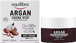 Düfte, Parfümerie und Kosmetik Anti-Falten Gesichtscreme mit Hagebuttenöl und Hyaluronsäure - Equilibra Argan Cream