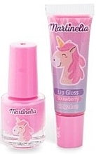 Make-up Set für Kinder Kleines Einhorn - Martinelia Little Unicorn Nail & Lip Set (Lipgloss 6ml + Nagellack 4ml) — Bild N1
