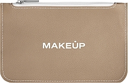 Kosmetiktasche flach beige Autograph - MAKEUP Cosmetic Bag Flat Beige — Bild N1