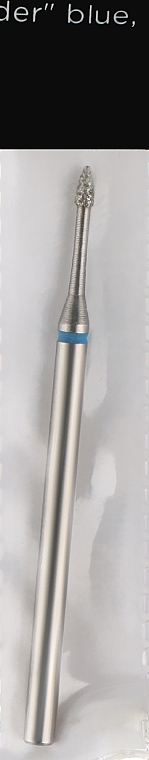 Diamant-Nagelfräser in Tropfenform 1,4 mm blau - Head The Beauty Tools — Bild N1