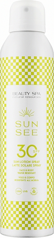 Sonnenschutzspray-Emulsion für Gesicht und Körper SPF 30 - Beauty Spa Sun Lotion Spray — Bild N1