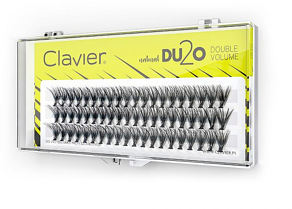 Künstliche Wimpernbüschel für doppeltes Volumen 9 mm - Clavier DU2O Double Volume — Bild N1