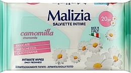 Düfte, Parfümerie und Kosmetik Feuchttücher für die Intimhygiene Kamille 20 St. - Malizia Intimate Wipes Camomile