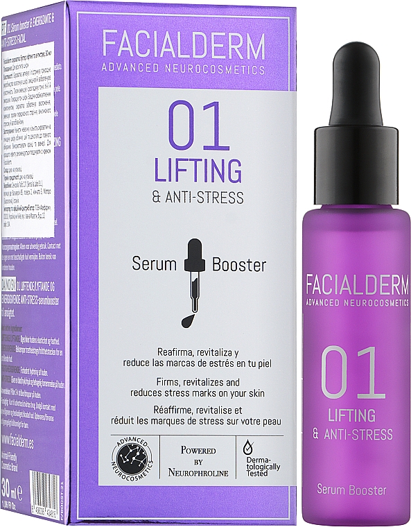 Straffendes Anti-Stress-Booster-Serum - Facialderm 01 Lifting And Anti-Stress Serum Booster — Bild N2