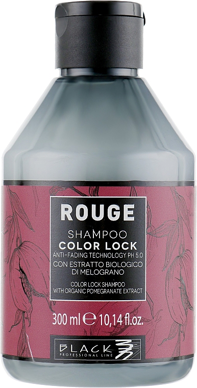 Farbschützendes Shampoo mit Granatapfel-Extrakt für gefärbtes Haar - Black Professional Line Rouge Color Lock Shampoo — Bild N1