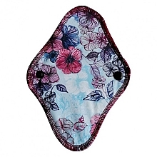 Wiederverwendbare Slipeinlagen mit Baumwolle Fuchsie mit Blumen - Soft Moon Ultra Comfort Mini — Bild N1