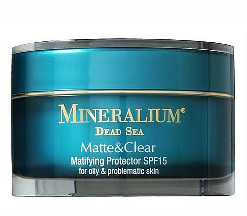 Mattierende und schützende Gesichtscreme für fettige und Problemhaut SPF 15 - Mineralium Matte&Clear Matifying Protector SPF15 — Bild N1
