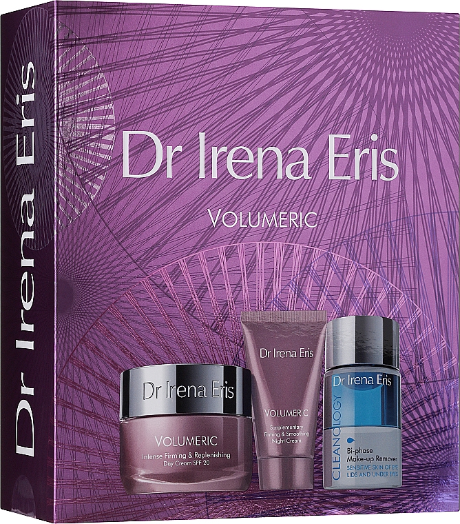 Gesichtspflegeset - Dr. Irena Eris Volumeric (Gesichtscreme 50ml + Nachtcreme 30ml + Mizellenwasser 50ml) — Bild N1