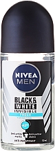 Düfte, Parfümerie und Kosmetik Deo Roll-on Antitranspirant - NIVEA Men Invisible Fresh Black & White Antyperspirant