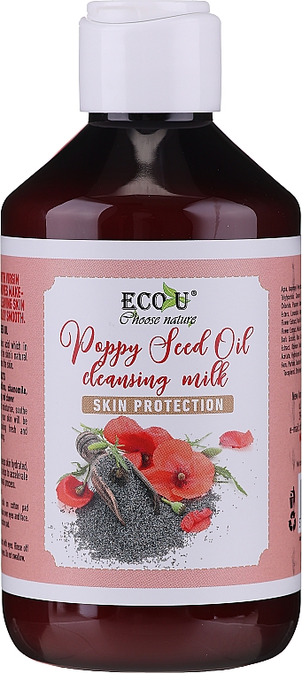 Gesichtsreinigungsmilch mit Mohnöl - Eco U Poppy Seed Oil Cleansing Milk