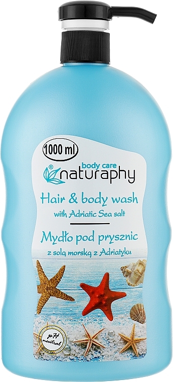 Duschgel für Haar und Körper mit Meersalz - Naturaphy — Bild N3