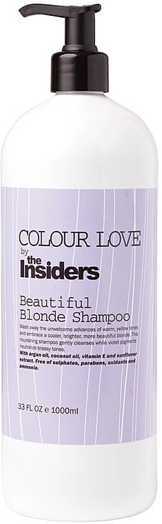 Shampoo für blondes Haar - The Insiders Colour Love Beautiful Blonde Shampoo — Bild N2