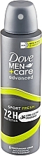 Deospray Antitranspirant - Dove Men+Care Sport Fresh 72H Protection Anti-Perspirant — Bild N1