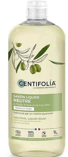 Bio-Naturflüssigseife mit Olivenöl und Kokosnuss - Centifolia Neutral Liquid Soap — Bild N1