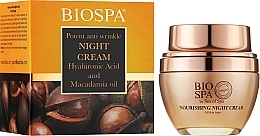 Anti-Falten-Nachtcreme Hyaluronsäure und Macadamia - Sea of Spa Bio Spa Hyaluronic Acid & Macadamia Oil Night Cream — Bild N2