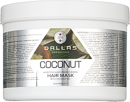 Düfte, Parfümerie und Kosmetik Stärkende Haarglanzmaske mit natürlichem Kokosöl - Dalas Cosmetics Coconut