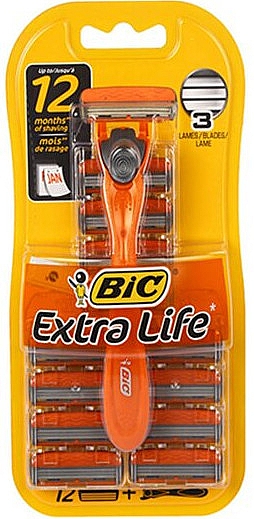 Rasierer mit 12 Ersatzklingen - Bic 3 Hybrid Extra Life — Bild N3