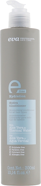 GESCHENK! Feuchtigkeitsspendender Conditioner für alle Haartypen - Eva Professional E-line Hydration Conditioner — Bild N1