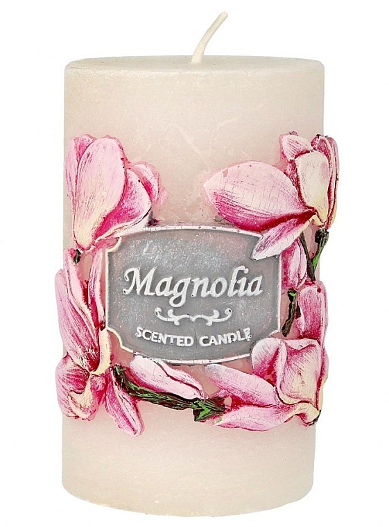 Dekorative Kerze 7x11,5 cm weiß - Artman Garden Magnolia Candle — Bild N1