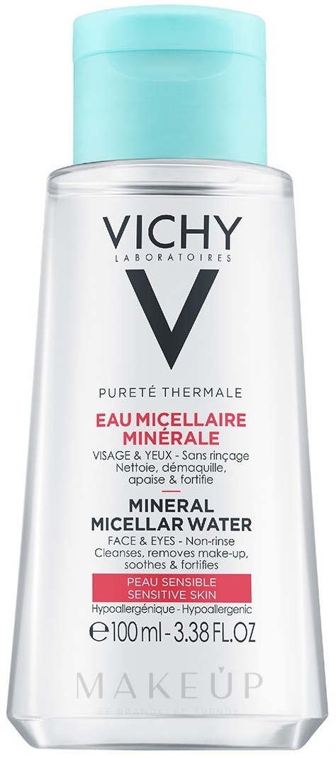 GESCHENK! Mizellenwasser für empfindliche Gesichts- und Augenhaut - Vichy Purete Thermale Mineral Micellar Water — Bild 100 ml