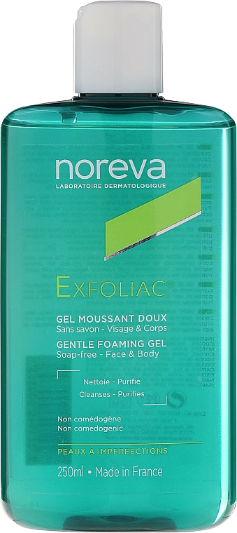 Mildes Reinigungsgel für Körper und Gesicht - Noreva Exfoliac Gentle Foaming Gel — Bild N1