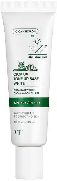 Make-up Basis - VT Cosmetics Cica Uv Tone Up Base White — Bild N2