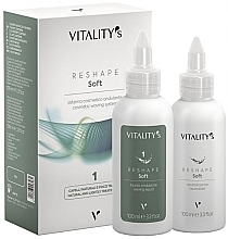 Düfte, Parfümerie und Kosmetik Haarpflegeset für natürliches und blondes Haar - Vitality's Reshape Soft 1 (Haarlotion 2x100ml)